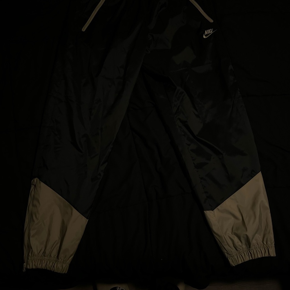 Nike Black and Tan Jogger Sweatpants with Elastic Cuffs